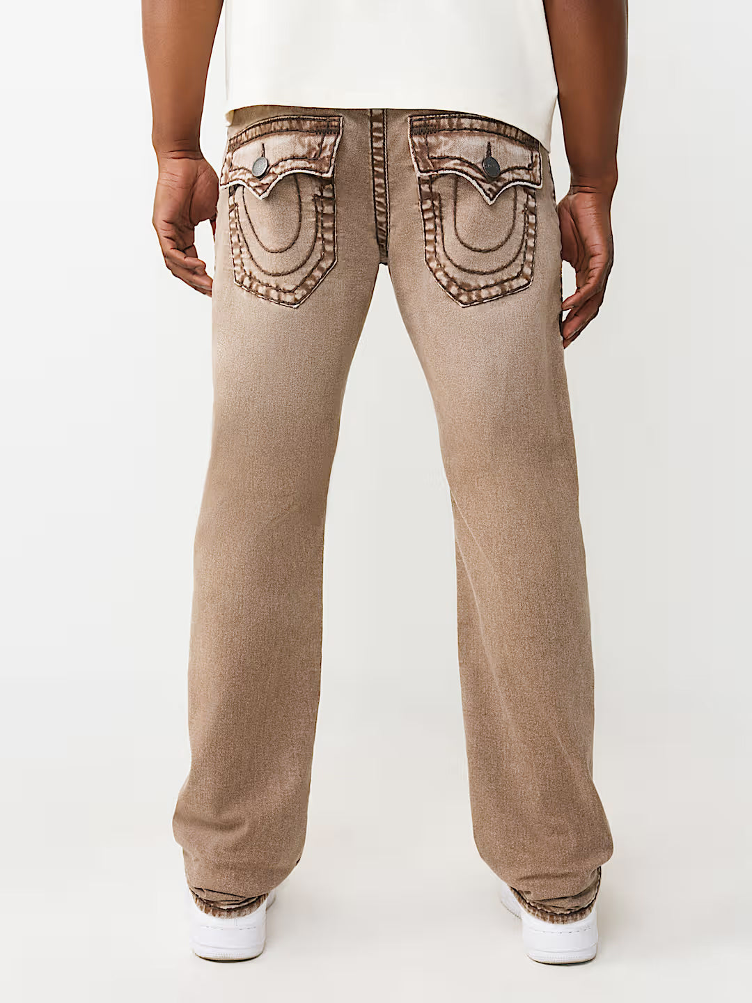 True Religion Men Brown Ricky Super T Jeans
