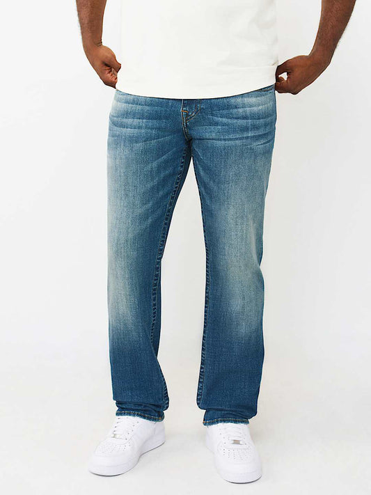 True Religion Blue Stretchable Ricky SN Solid Men Jeans