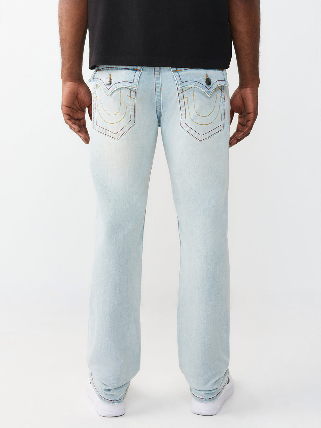 TRUE RELIGION Men SN Blue Straight Fit Jeans
