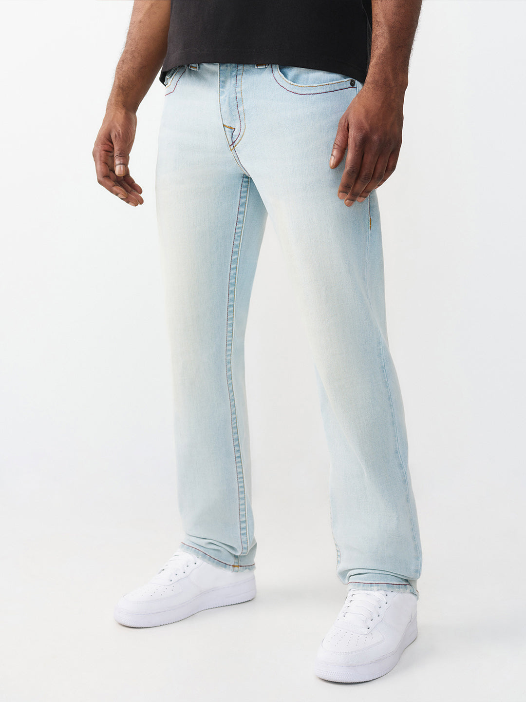 TRUE RELIGION Men SN Blue Straight Fit Jeans