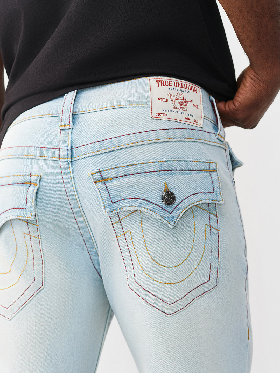 TRUE RELIGION Men SN Blue Straight Fit Jeans