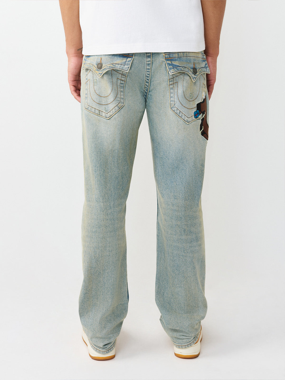 TRUE RELIGION Men SN Blue Straight Fit Jeans