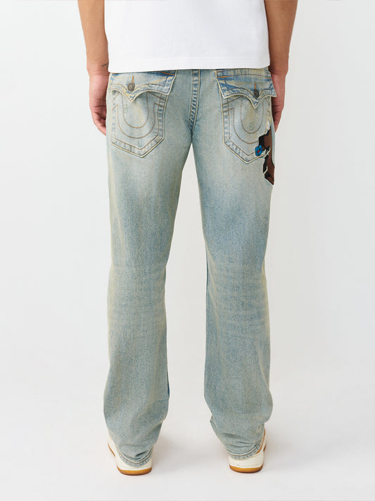 TRUE RELIGION Men SN Blue Straight Fit Jeans