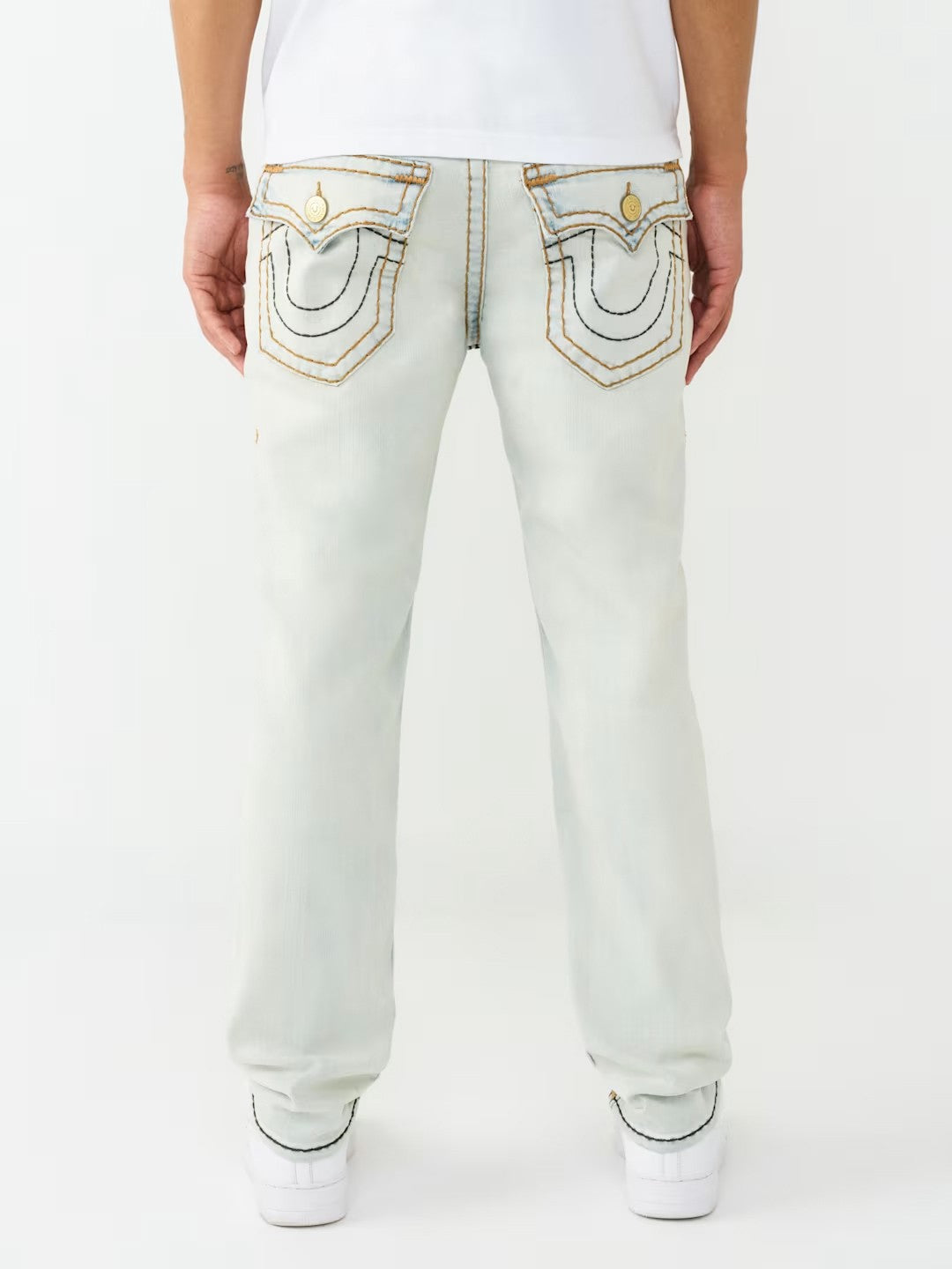 True Religion Men Grey Rocco Super T Skinny Fit Jeans
