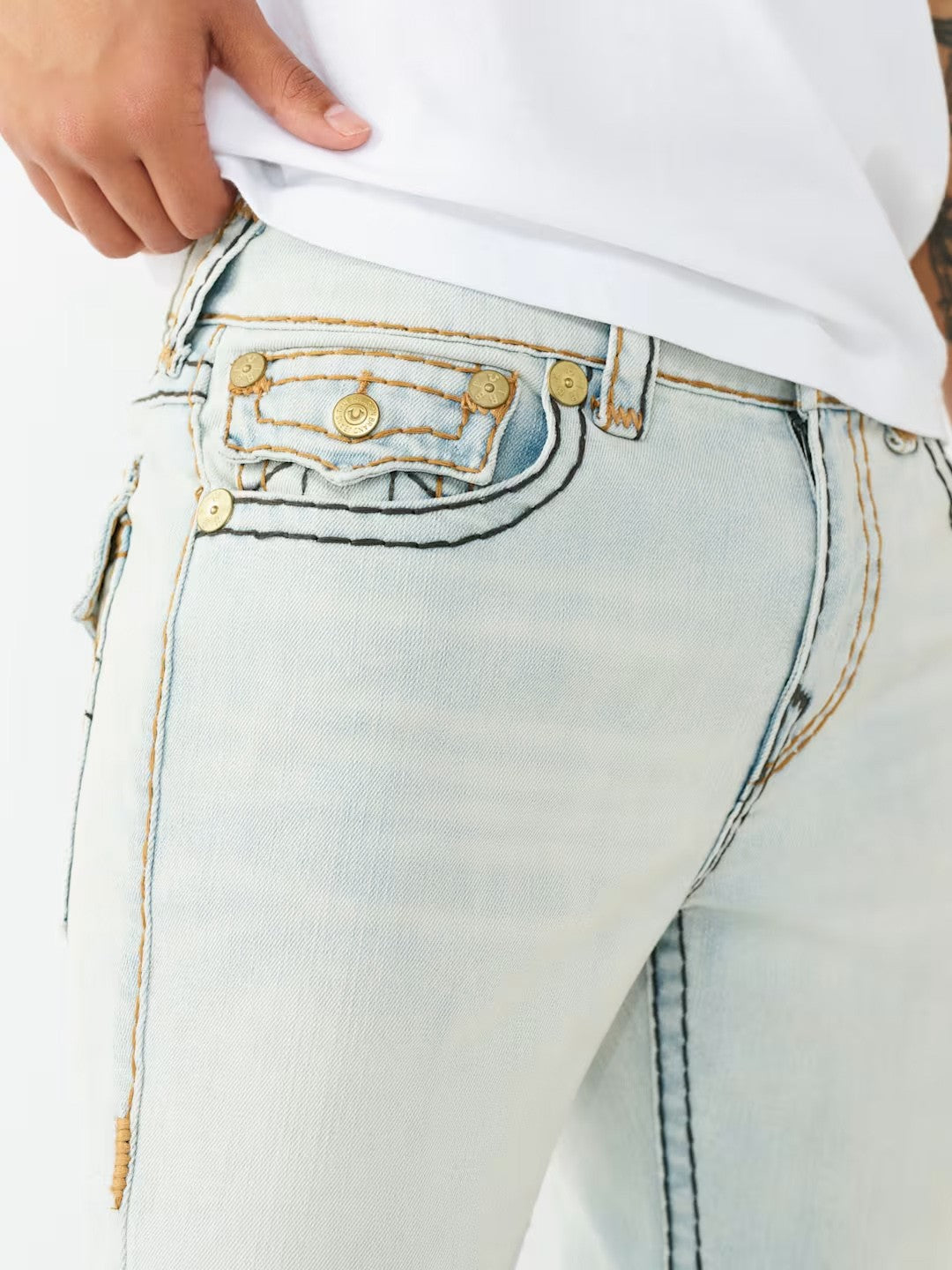 True Religion Men Grey Rocco Super T Skinny Fit Jeans