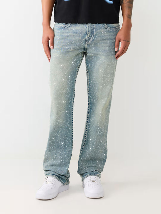 True Religion Men Blue Billy Big T Bootcut Fit Jeans
