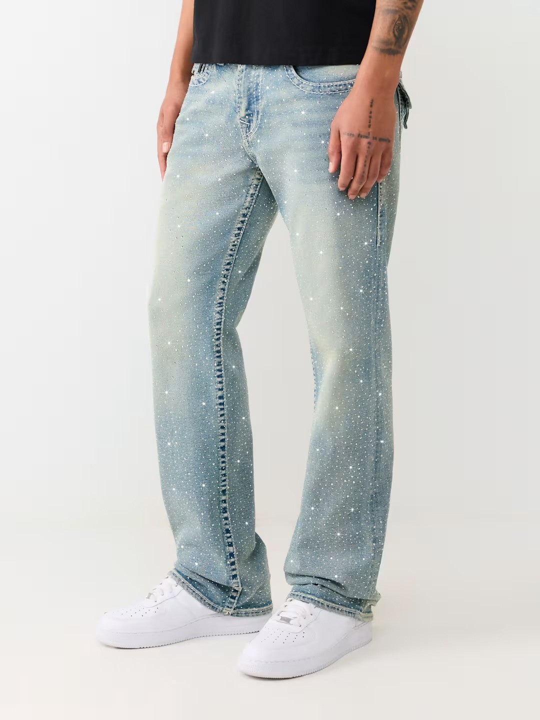 True Religion Men Blue Billy Big T Bootcut Fit Jeans