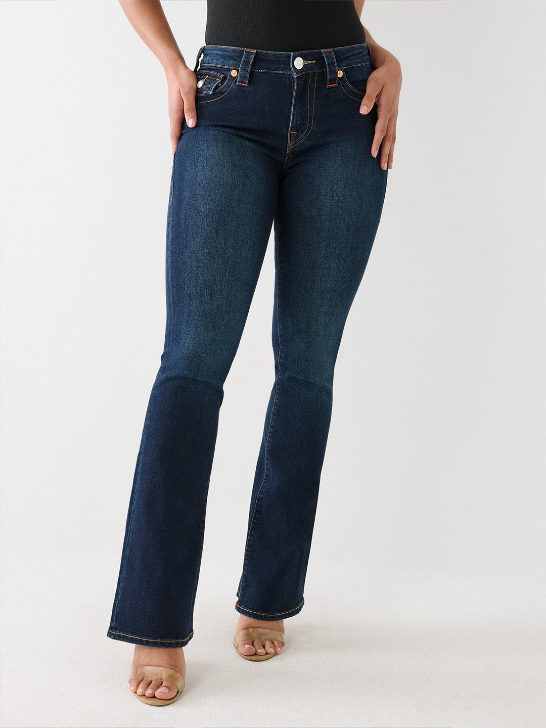 True Religion Blue Becca Mid Rise Women Jeans