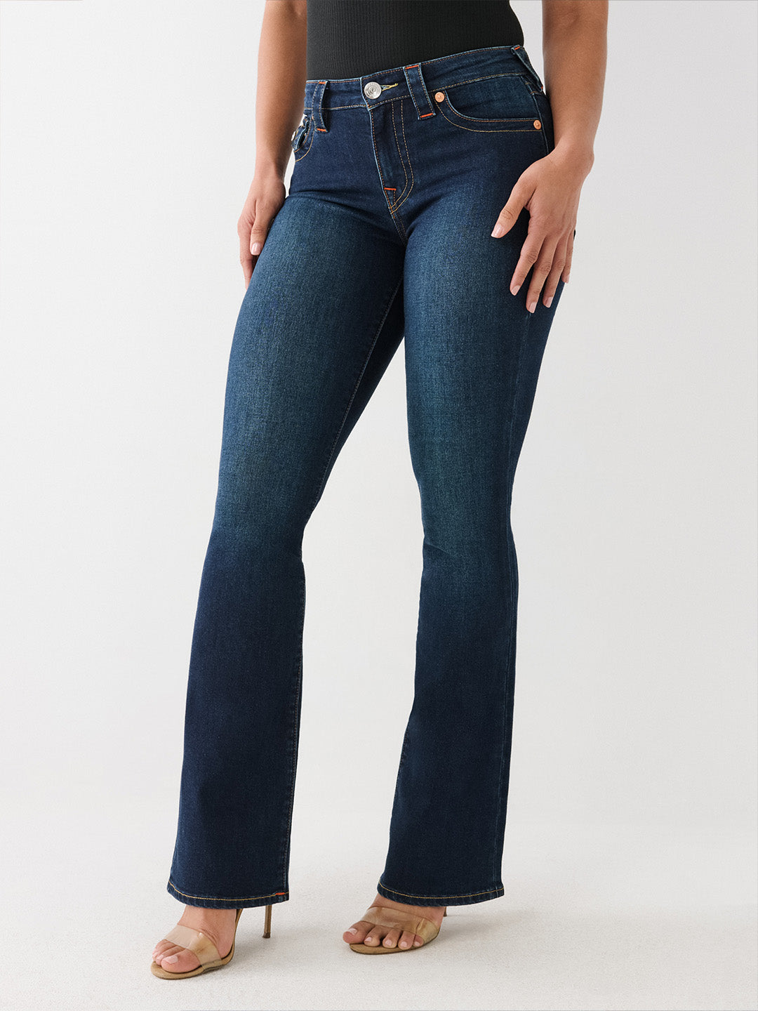 True Religion Blue Becca Mid Rise Women Jeans
