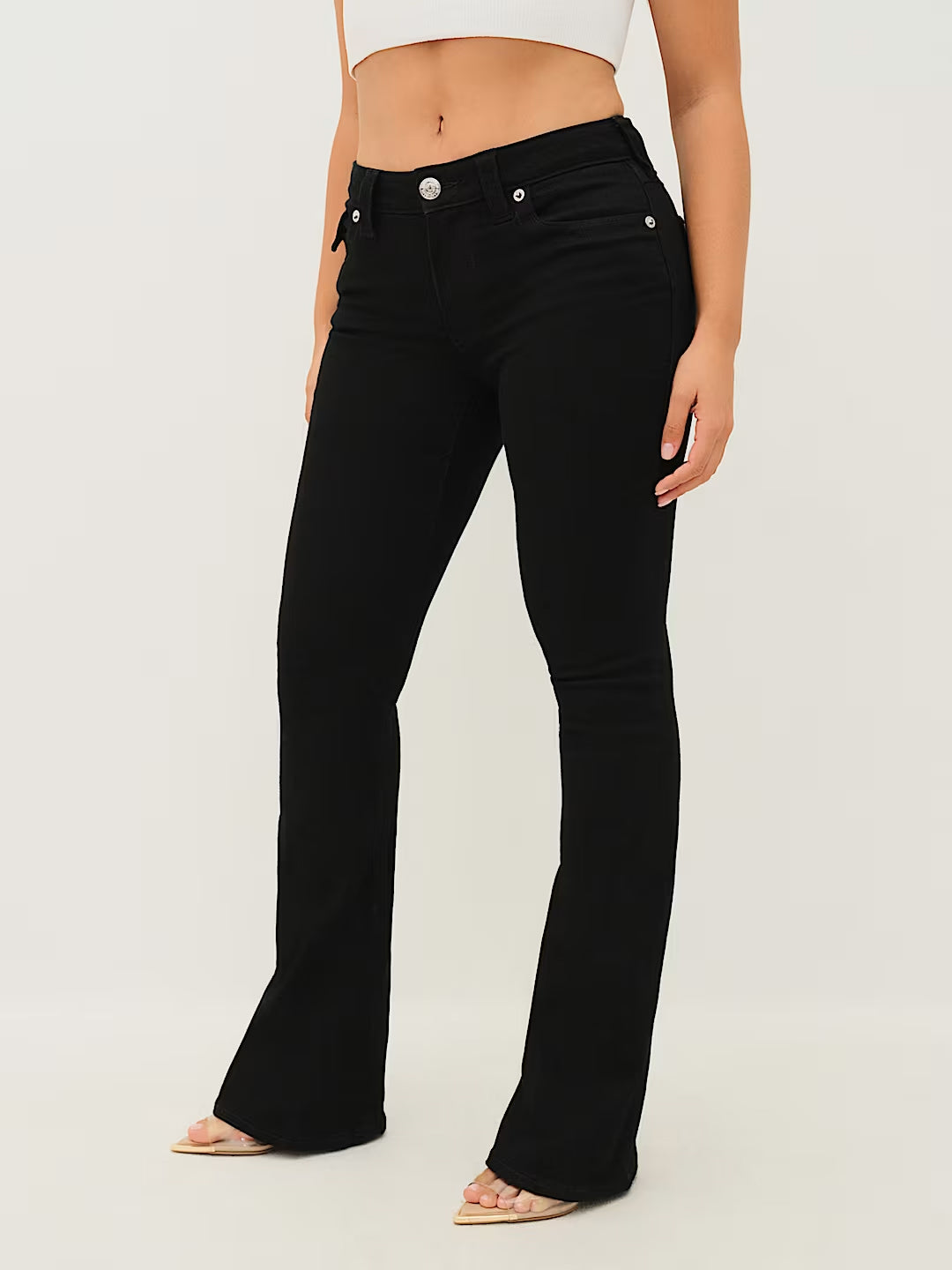 TRUE RELIGION Women Black Joey SN Jeans