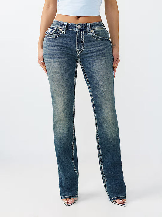 True Religion Women Blue Billie Bootcut Jeans