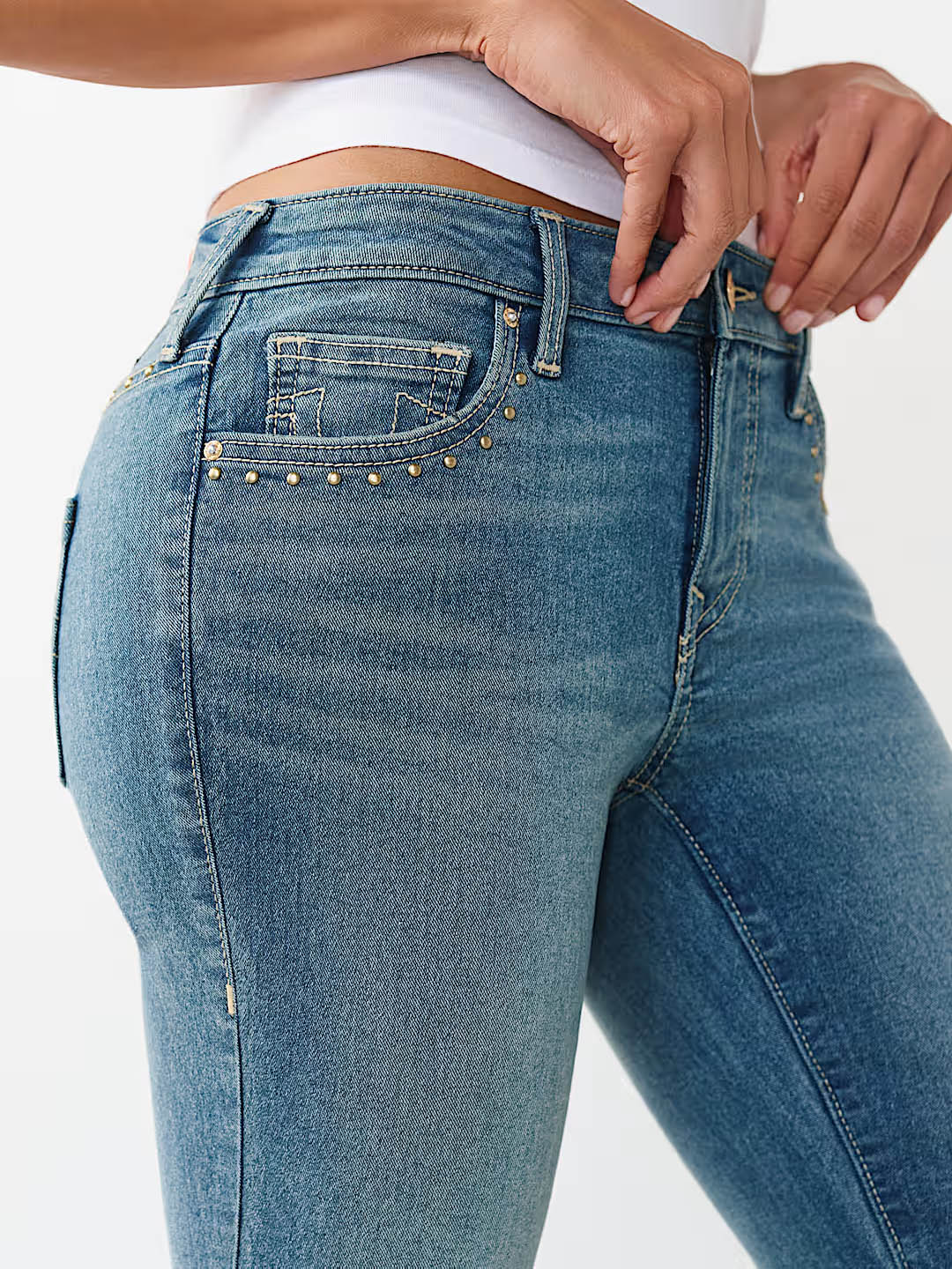 True Religion Women Blue Becca SN Bootcut Fit Jeans