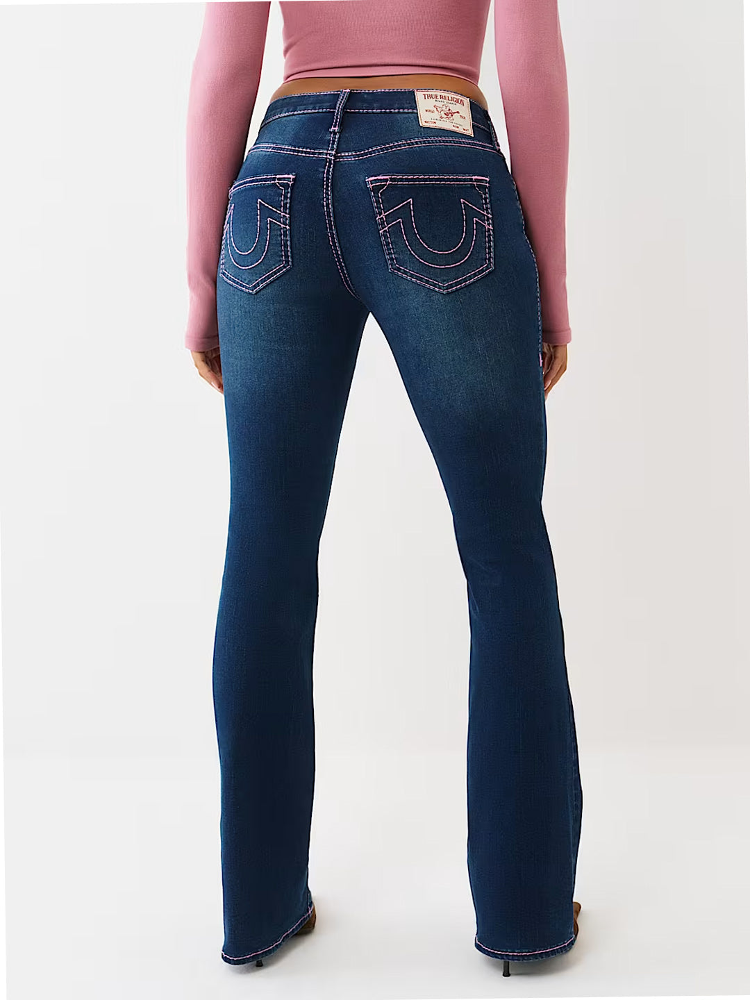 True Religion Women Becca Navy Big T Jeans
