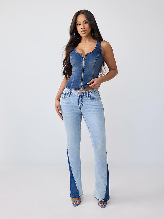 True Religion Blue Joey SN Solid Women Jeans