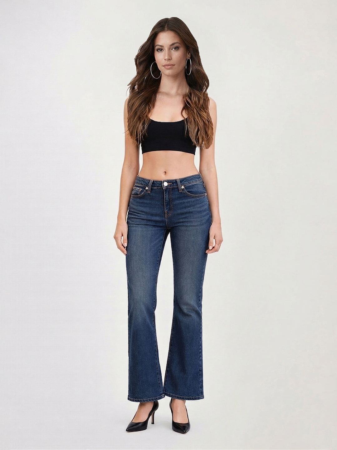 True Religion Women Blue BECCA BIG T Bootcut Jeans