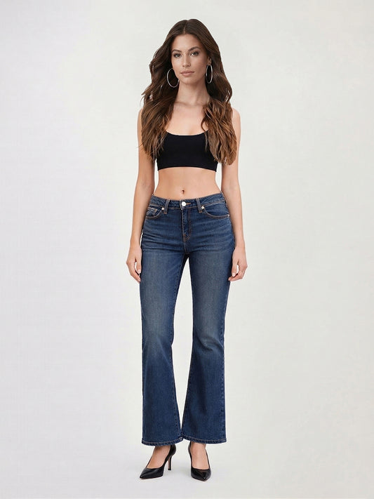 True Religion Women Blue BECCA BIG T Bootcut Jeans