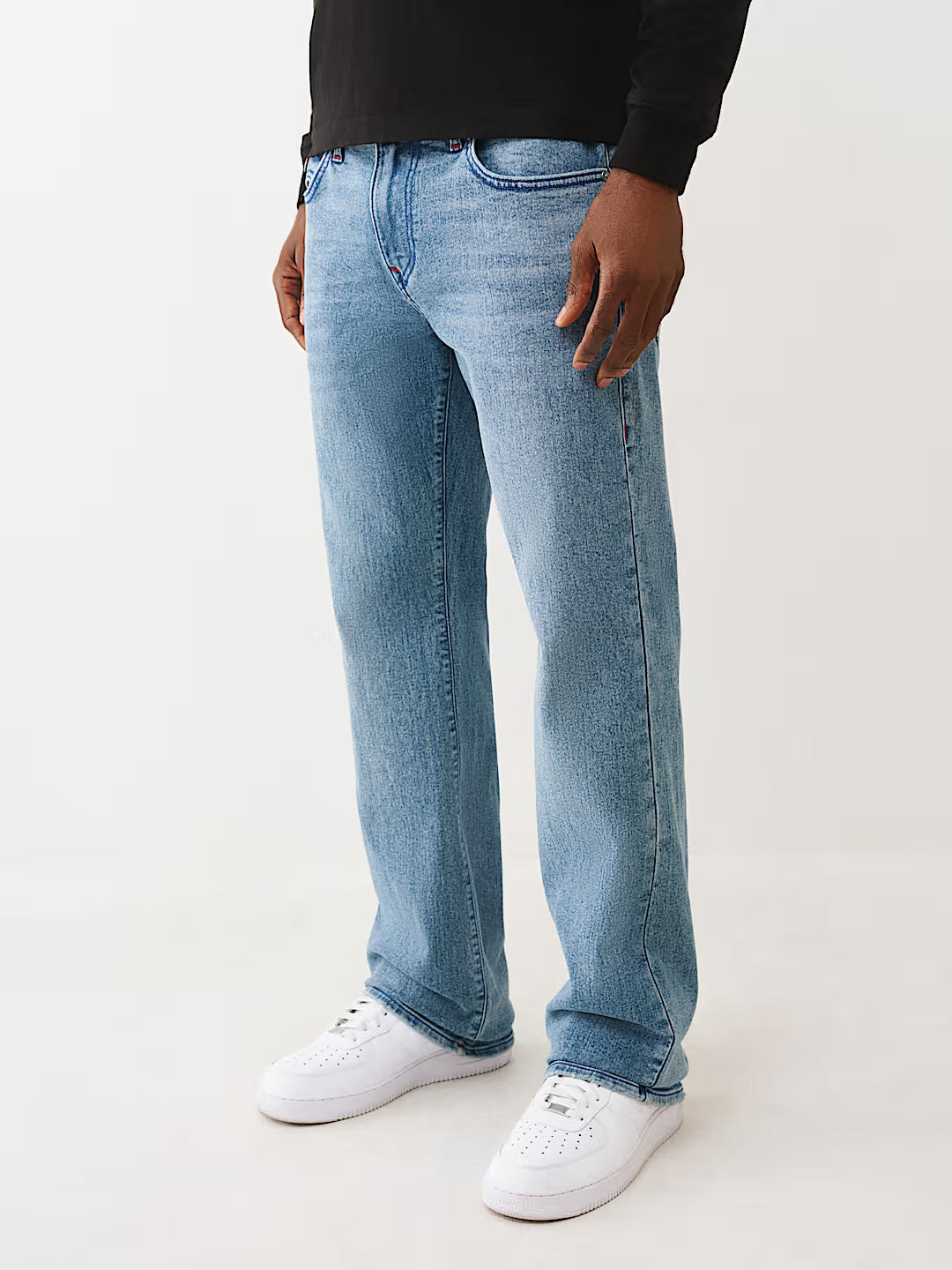 TRUE RELIGION Men Blue Billy SN Straight Fit Jeans