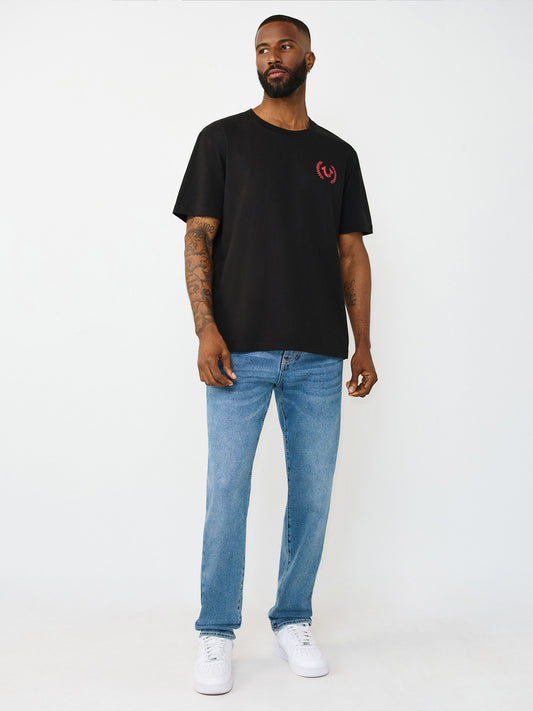 True Religion Blue Stretchable Geno Big T Men Jeans