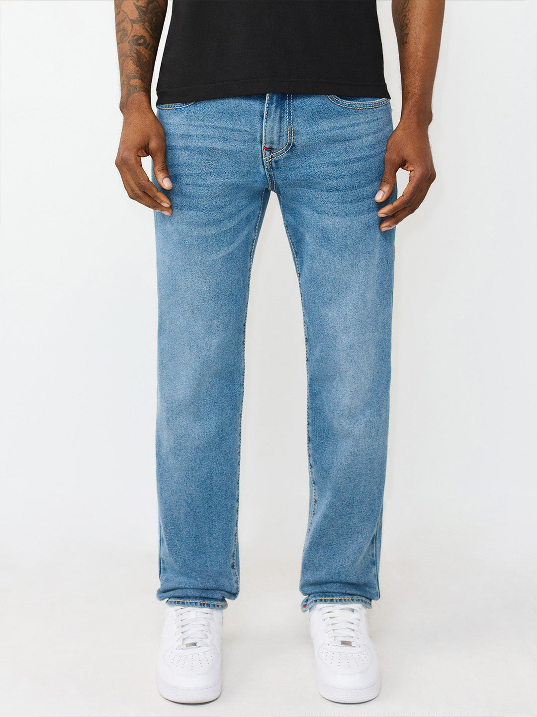True Religion Blue Stretchable Geno Big T Men Jeans