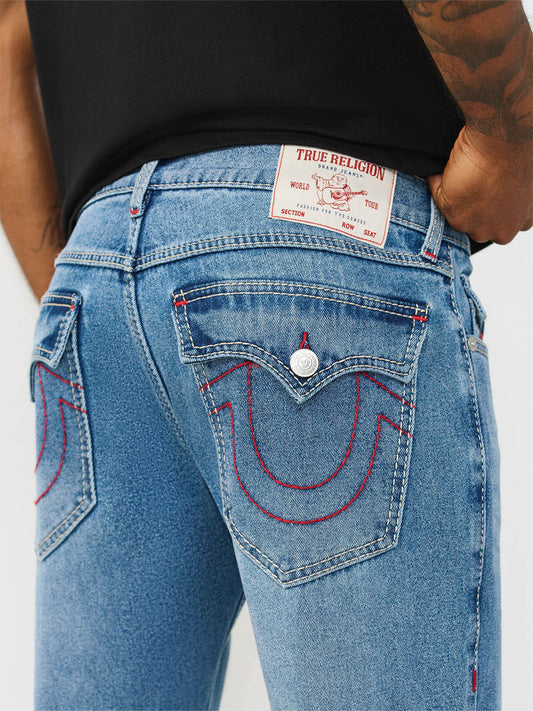 True Religion Blue Stretchable Geno Big T Men Jeans