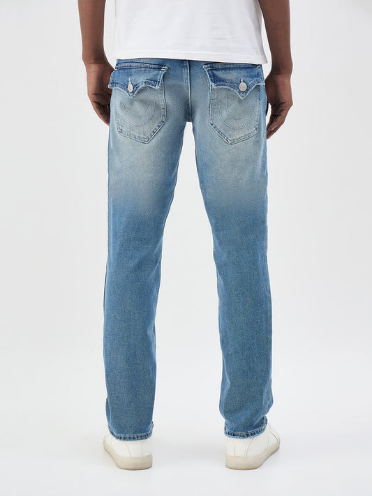 True Religion Men SN Blue Straight Fit Jeans