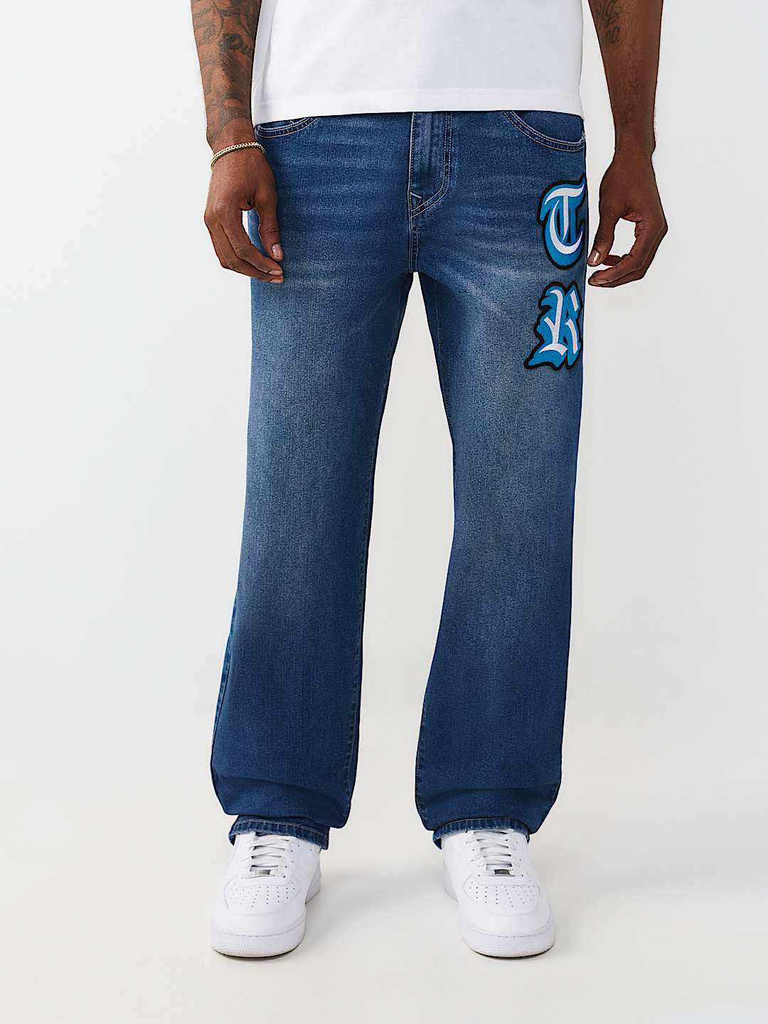 True Religion Blue Bobby Solid Men Jeans