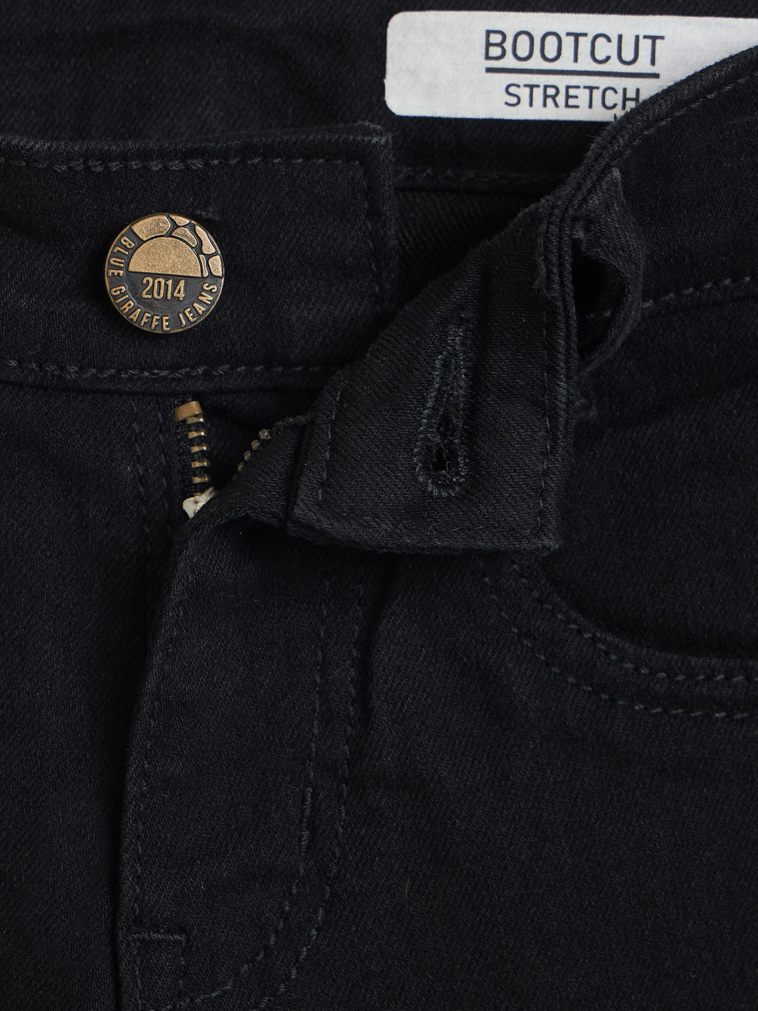Blue Giraffe Boys Black Bootcut Fit Jeans