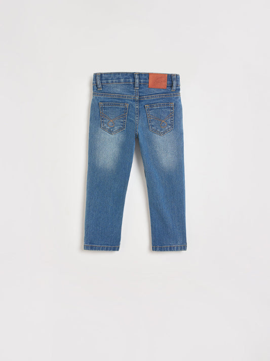 Blue Giraffe Boys Blue Slim Fit Jeans