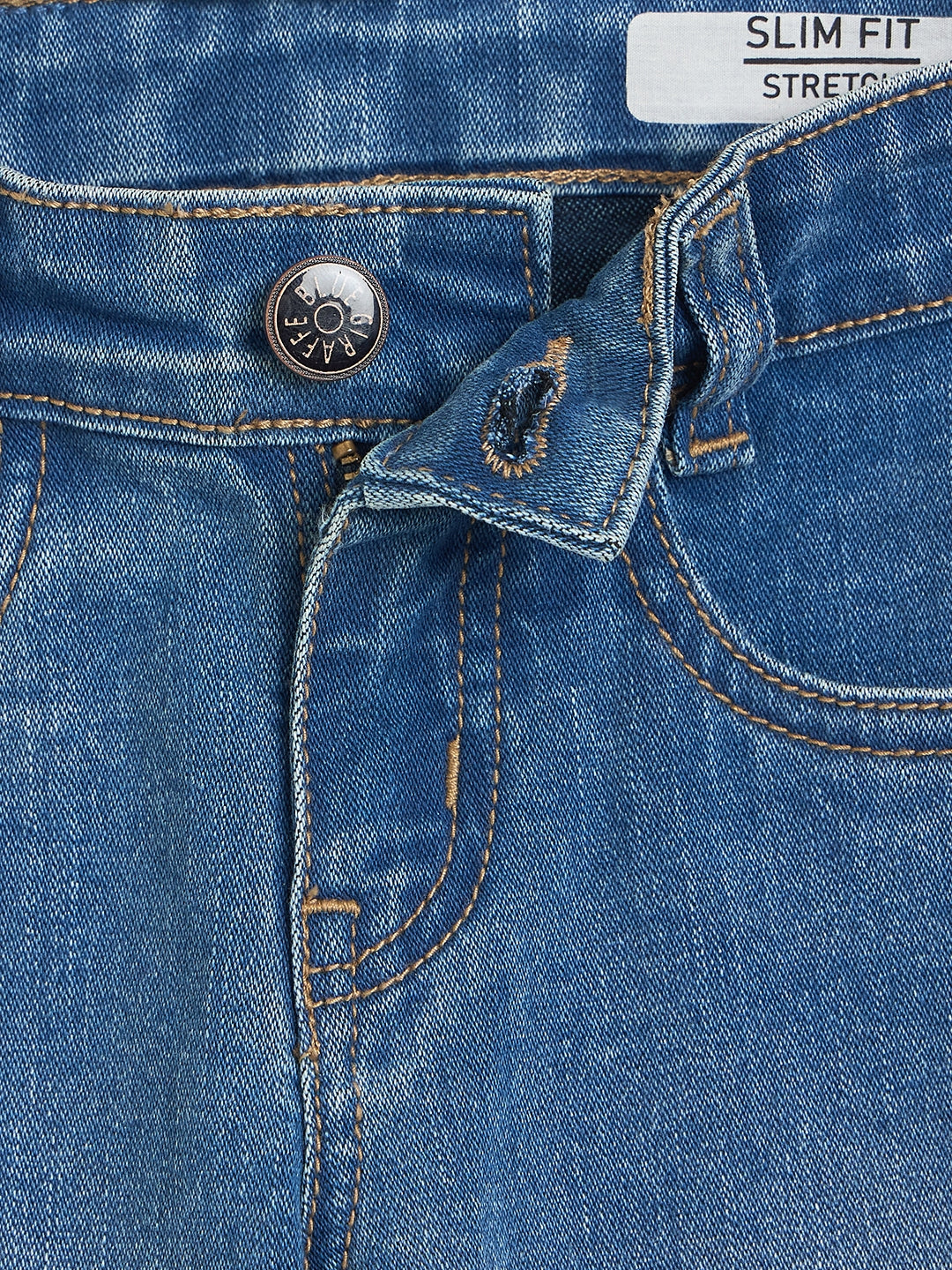 Blue Giraffe Boys Blue Slim Fit Jeans