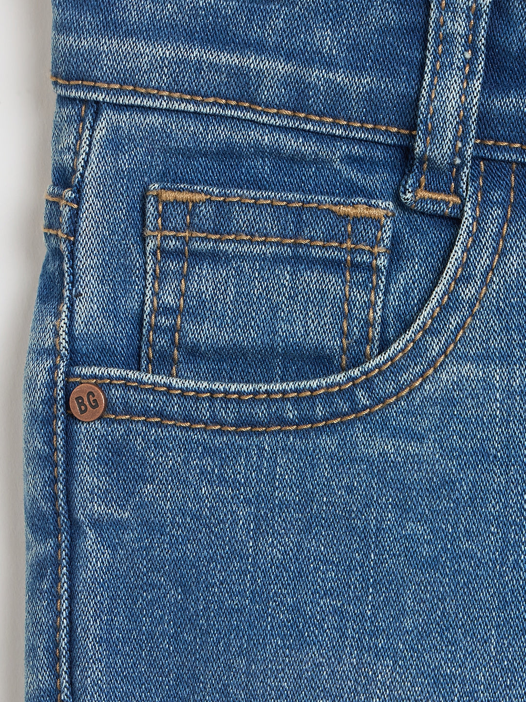 Blue Giraffe Boys Blue Slim Fit Jeans