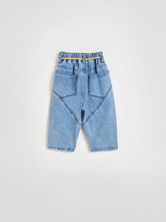 Blue Giraffe Boys Blue Pocket and Cord Belt Jeans