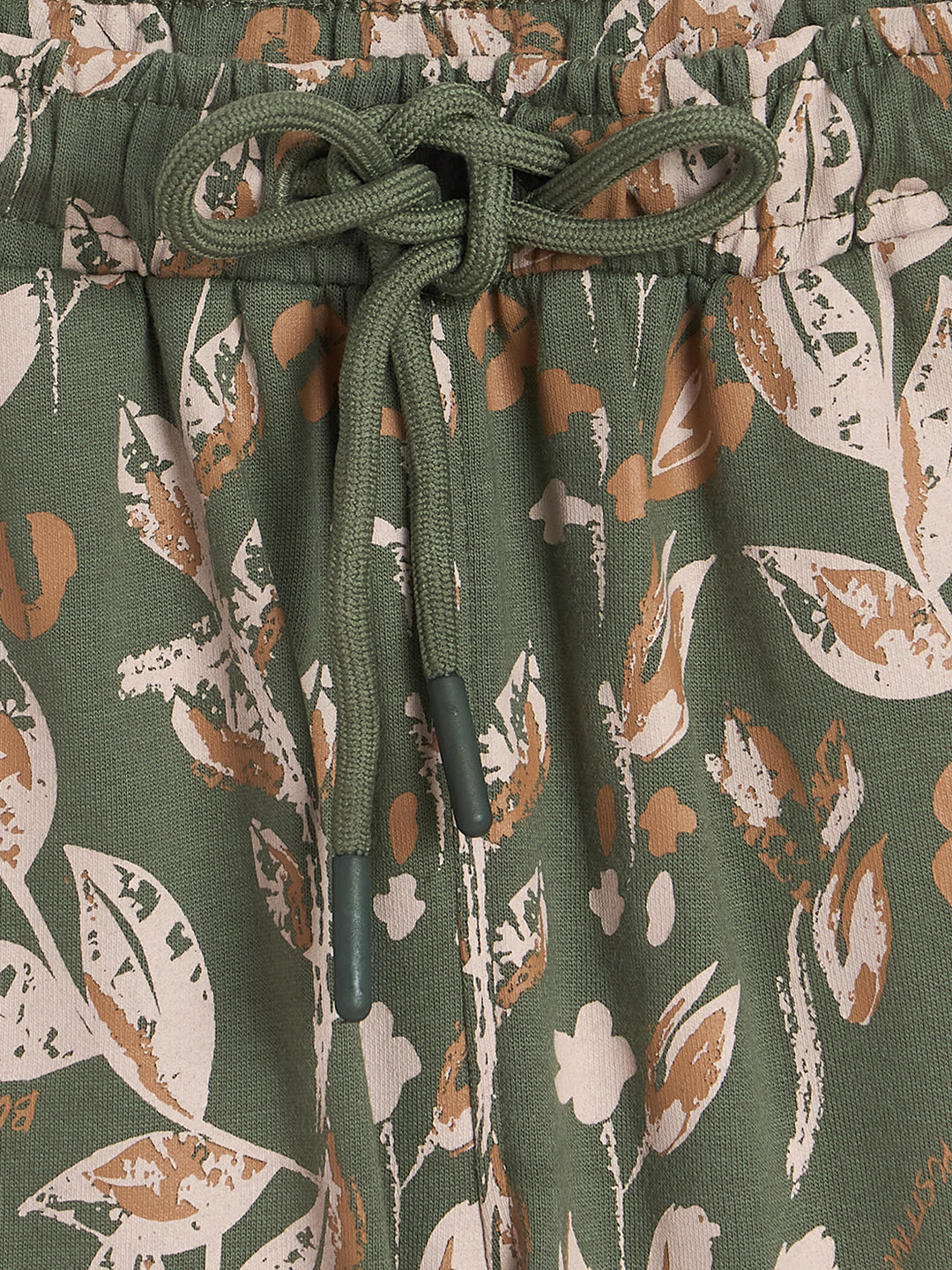 Blue Giraffe Boys Printed Green Shorts