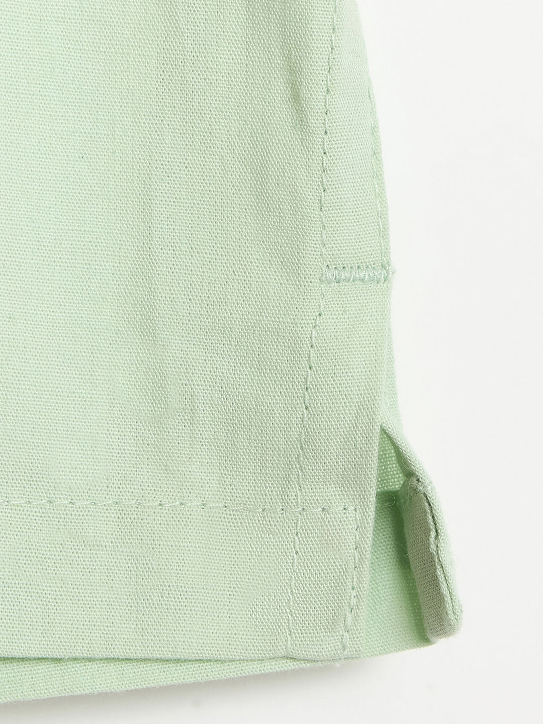 Blue Giraffe Boys Printed Green Shirt