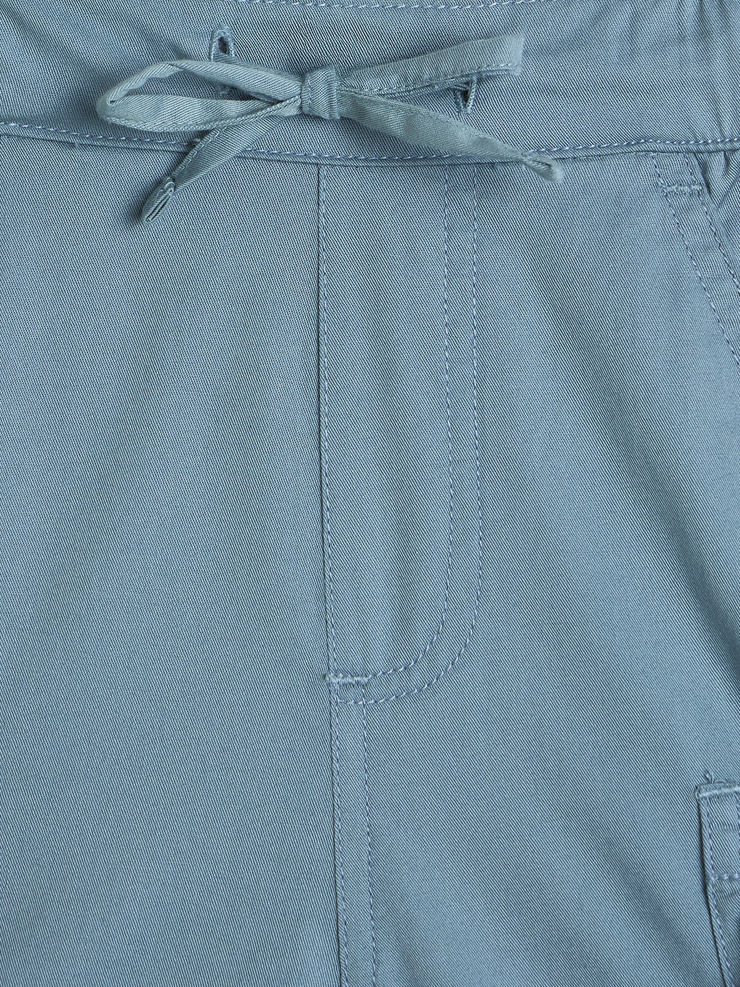 Blue Giraffe Boys Blue Solid Regular Fit Pure Cotton Shorts