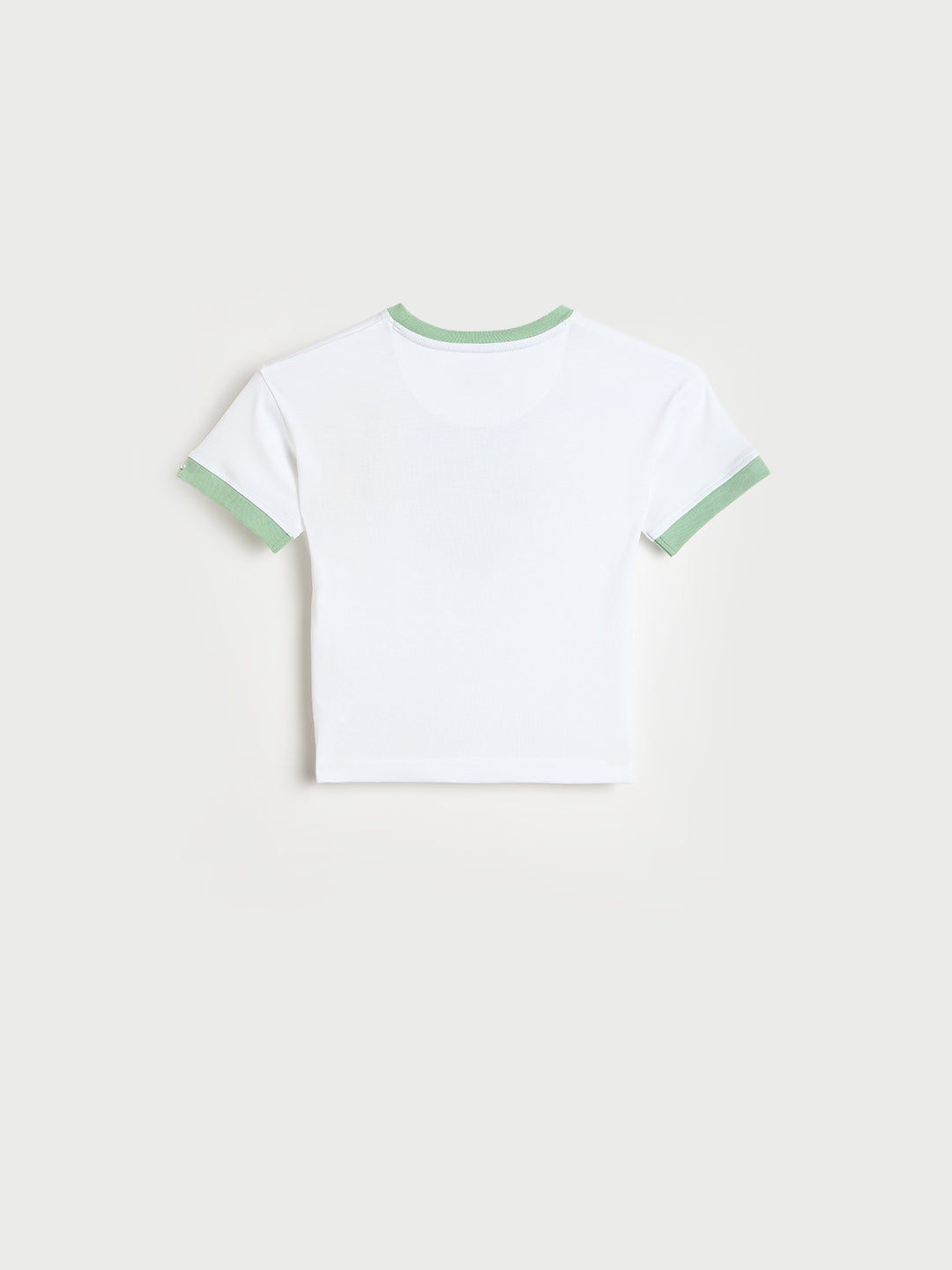 Blue Giraffe Boys White Printed Round Neck T-Shirt