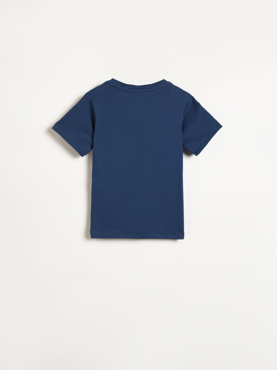 Blue Giraffe Boys Navy Blue Printed Round Neck T-Shirt