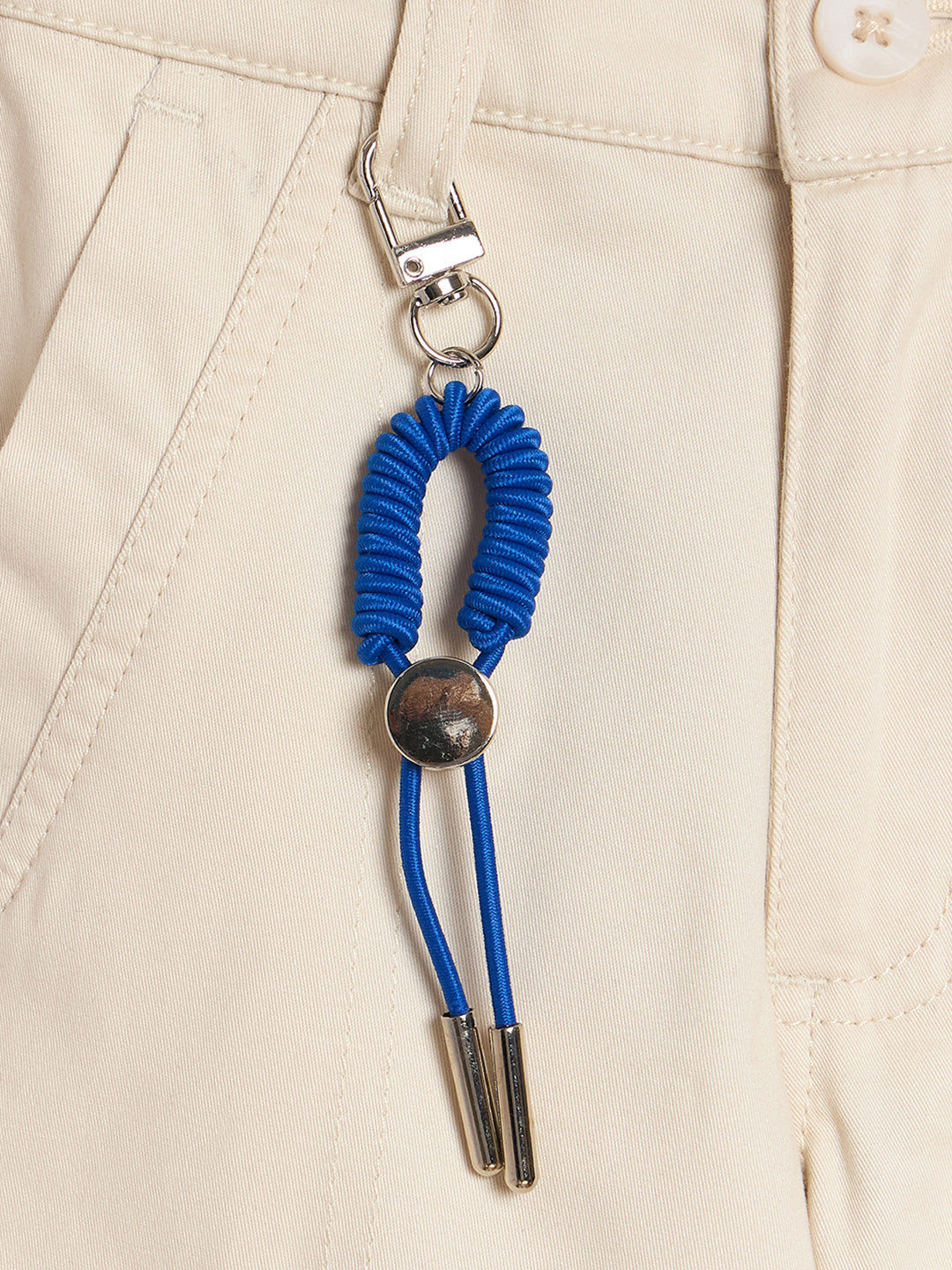 Blue Giraffe Boys Solid Cream Trouser