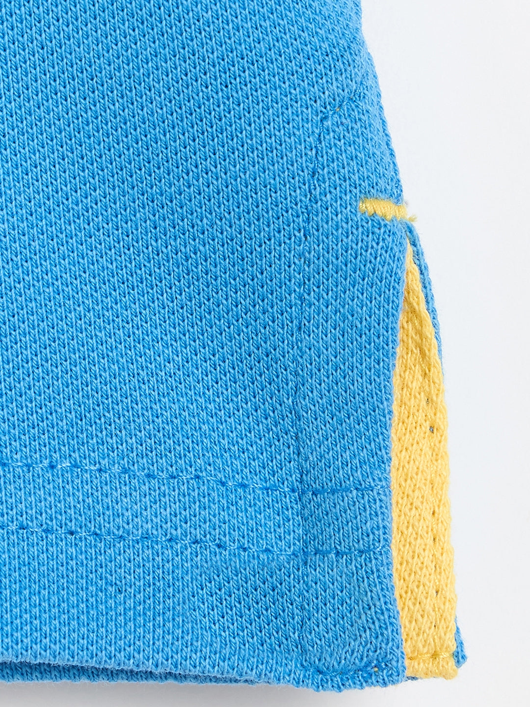 Blue Giraffe Boys Solid Blue Polo T-Shirt