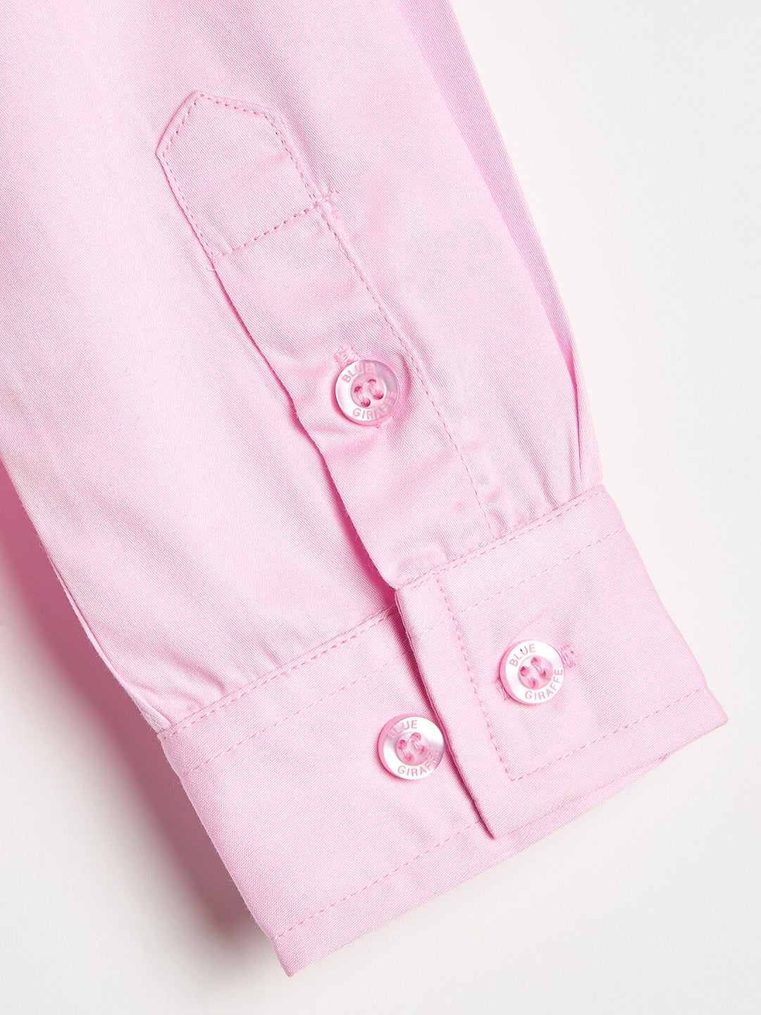 Blue Giraffe Boys Pink Shirt