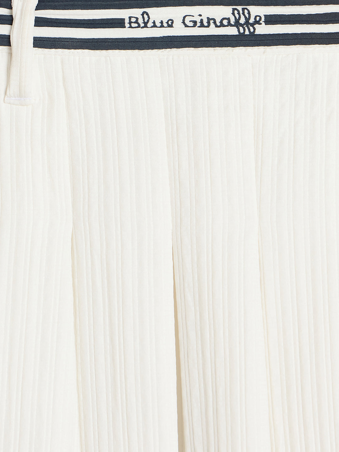 Blue Giraffe Girls Solid White Skirt