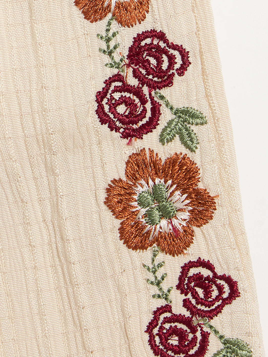 Blue Giraffe Girls Floral Cream Trouser