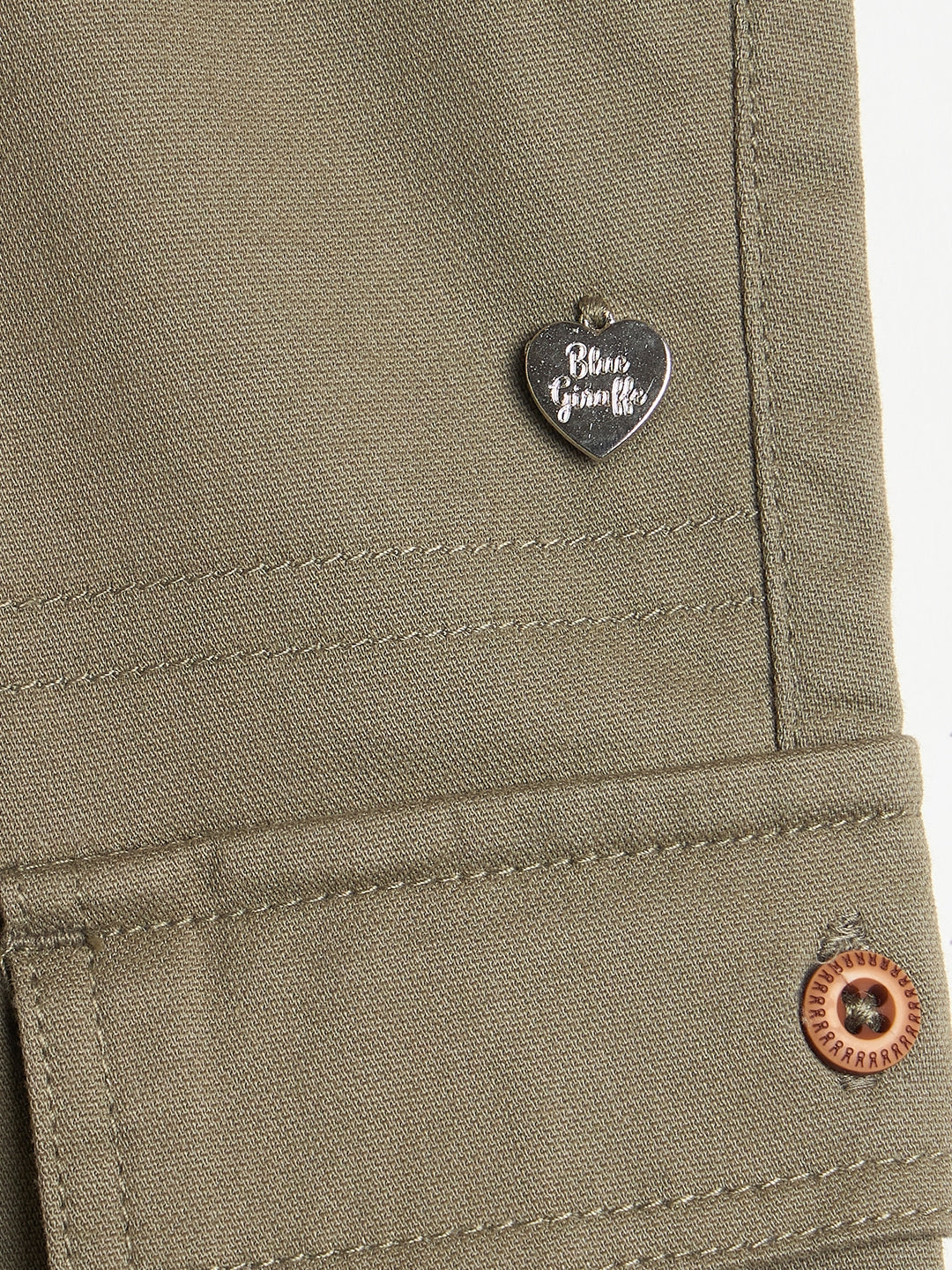 Blue Giraffe Girls Green Jogger Trouser