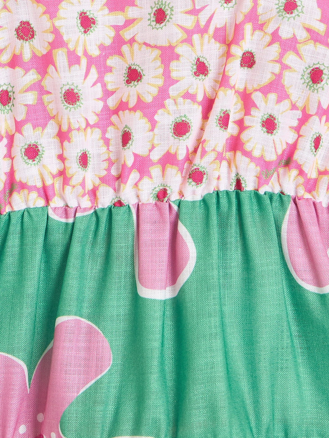 Blue Giraffe Girls Multicolor Printed Midi Dress