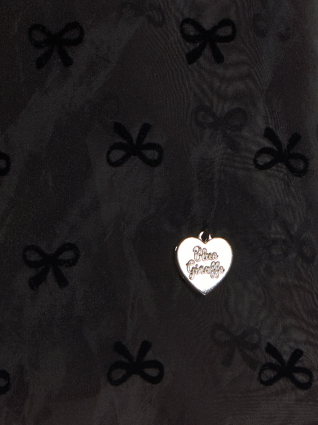 Blue Giraffe Girls Solid Black Top