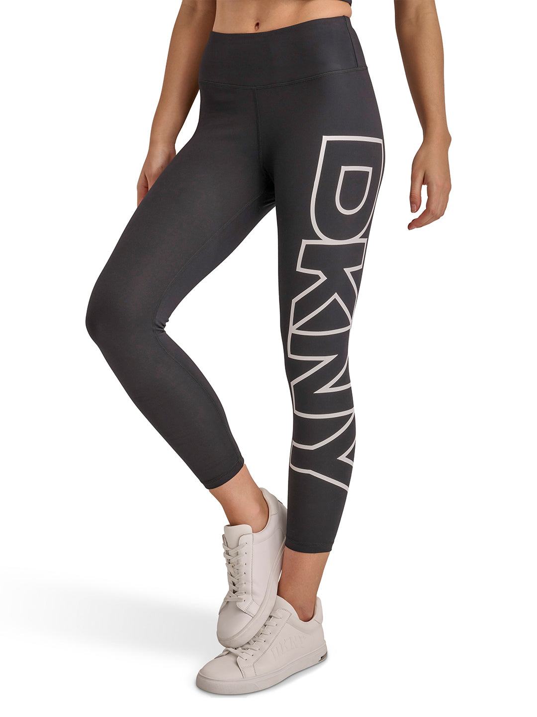DKNY Women Black Printed Skinny Fit Leggings
