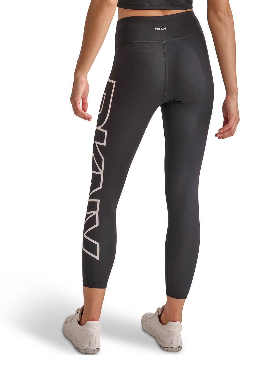 DKNY Women Black Printed Skinny Fit Leggings