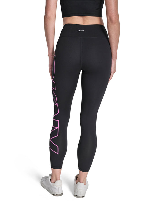 DKNY Women Black Printed Skinny Fit Leggings
