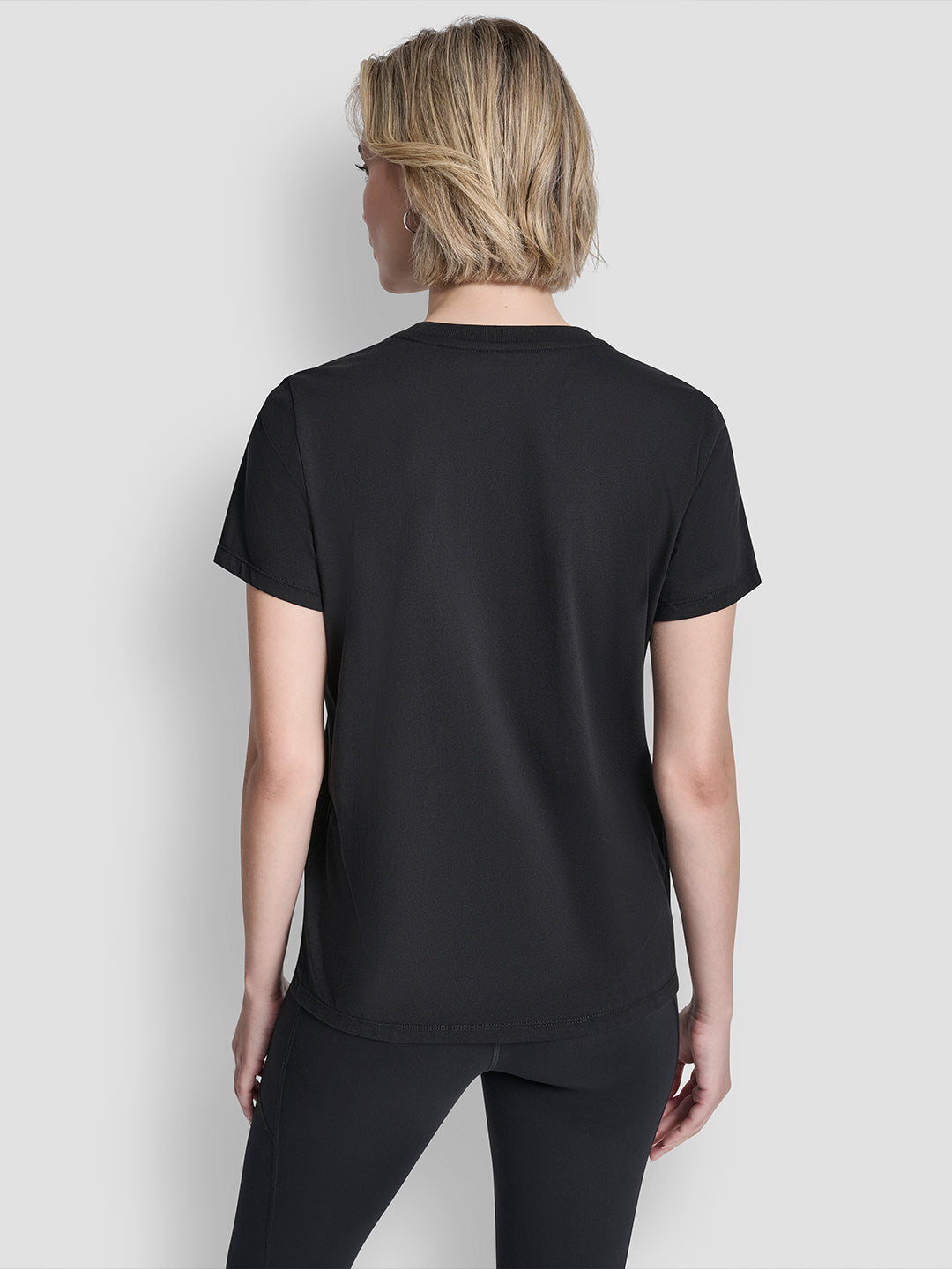 DKNY Women Black Printed Round Neck T-Shirt