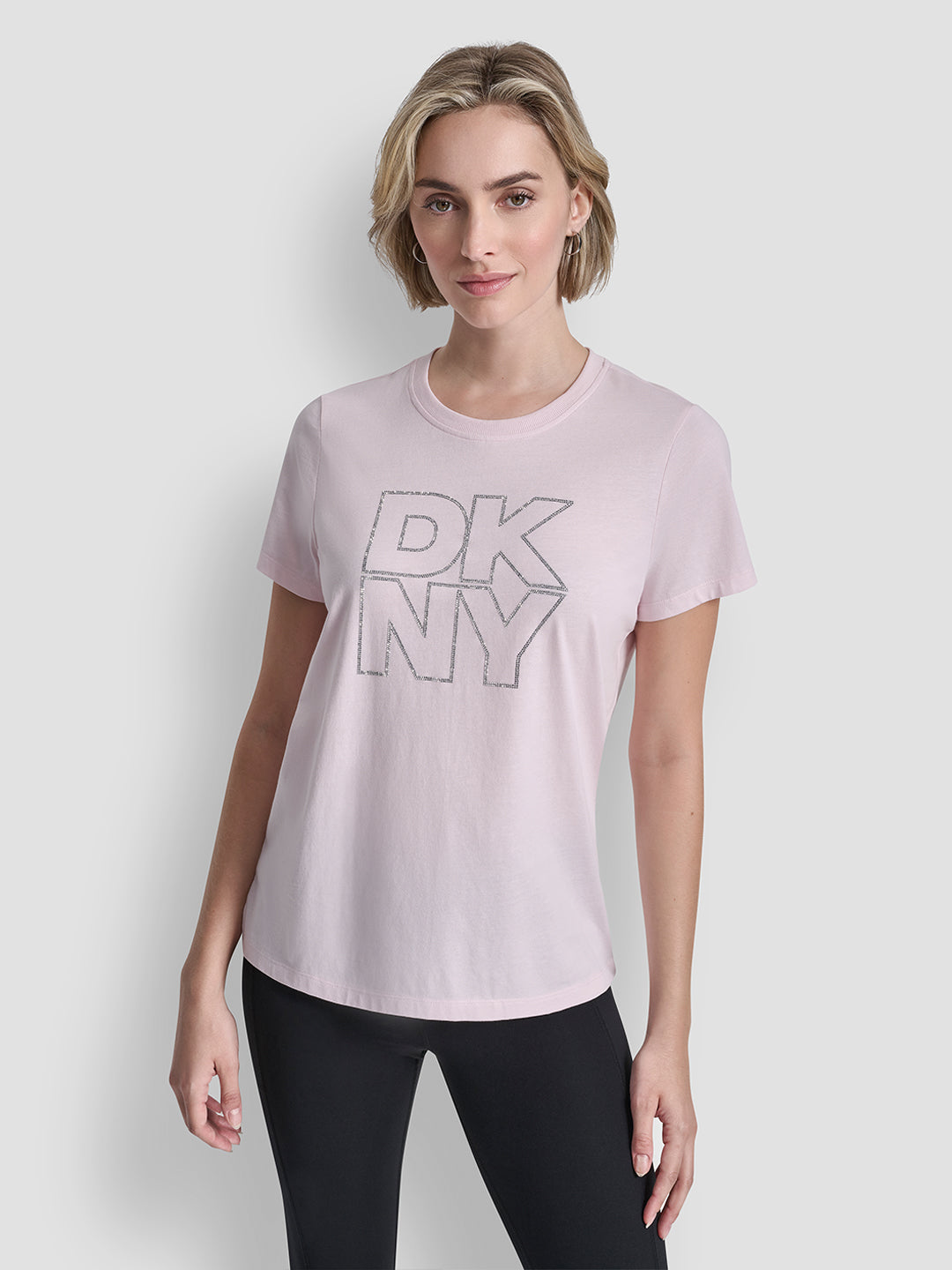 DKNY WoMen Pink Round Neck T-Shirt