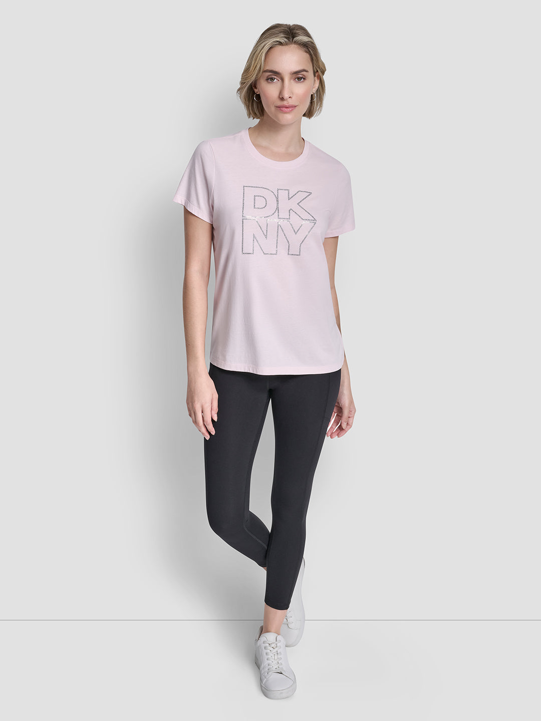 DKNY WoMen Pink Round Neck T-Shirt